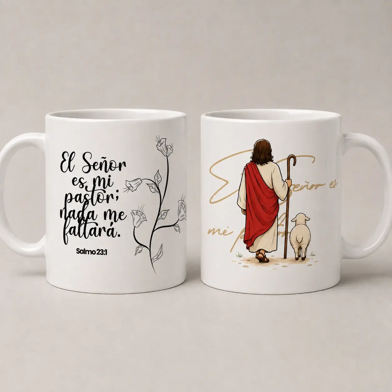 Taza personalizada con mensaje cristiano