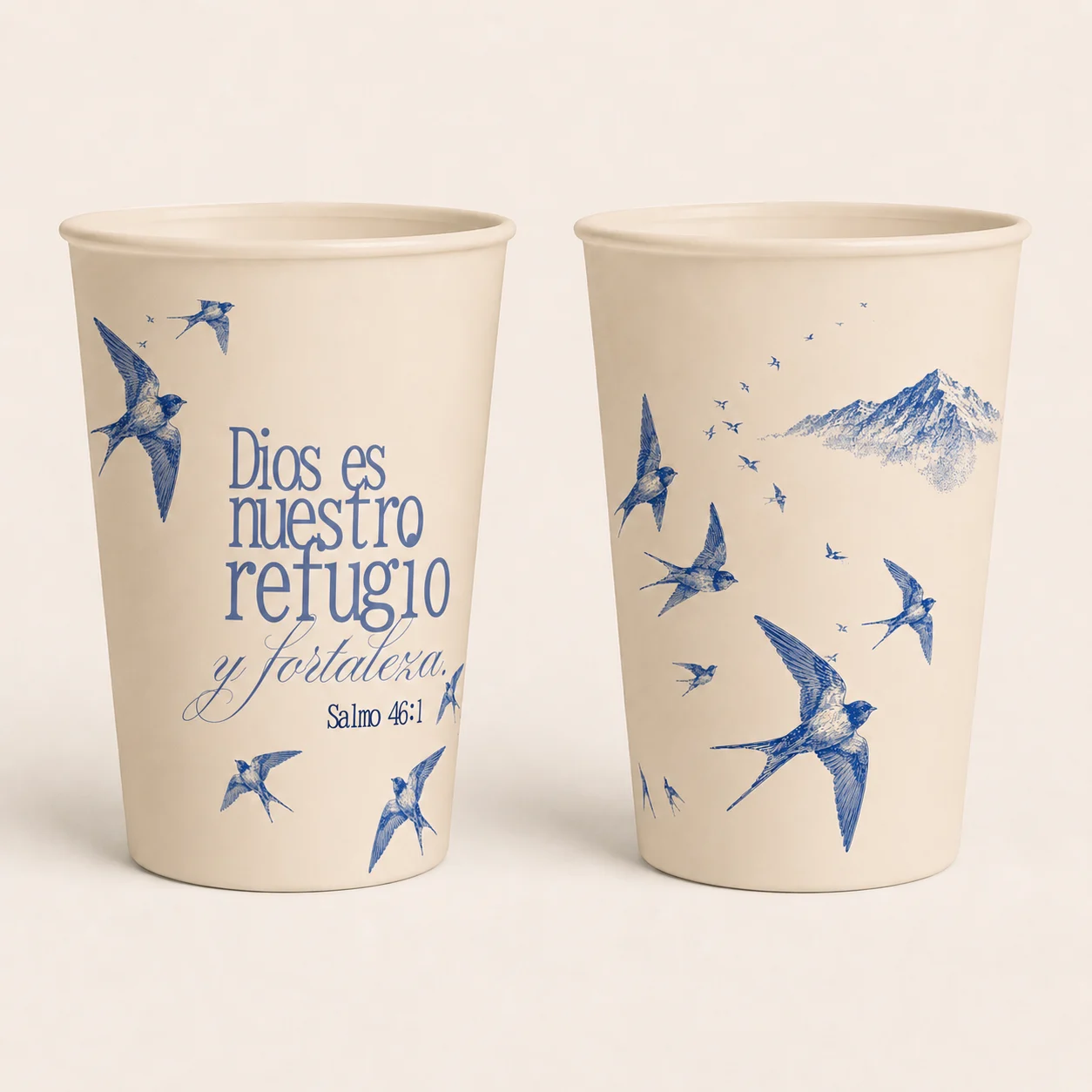 Vasos «Dios es nuestro refugio»